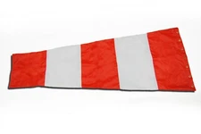 Airport Windsock Corporation 18" X 72" Orange & White Replacement Windsock USA