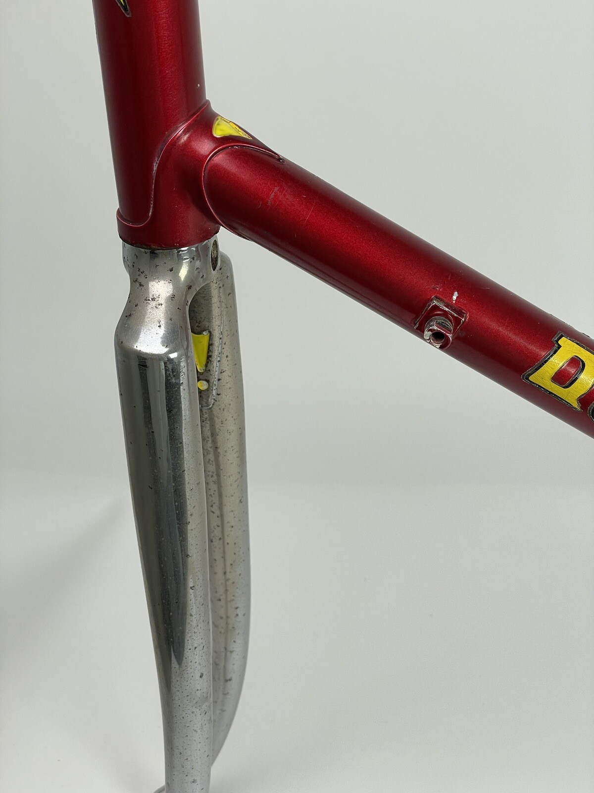 Daccordi Designer Steel Red Vintage Road Bike Frame Set 59cm 1