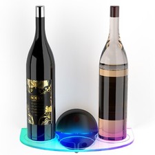 Espositore Bottiglie Liquore Luce Led Scaffale Galleggiante Accessori da Parete per Bar