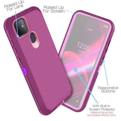 For T-Mobile Revvl 4/ Revvl 4 Plus/Revvl 5G Case Fits Otterbox Belt Clip Holster - Picture 43 of 56