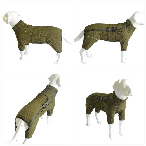 Dog Winter Coat 4 Legs Covered Windproof Waterproof Reflective Warm Dog Clothing - Picture 35 of 65
