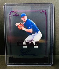2018 Leaf Trinity Clear Acetate NICO HOERNER Purple Foil Auto RC Cubs