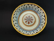 Retro Bowl Fruit Centerpiece Ceramic Maiolica Deruta Perugia '900