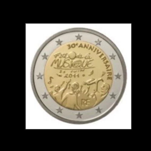 2 Euro - France - 2011 - Fête De La Musique - Commémorative - Bon État - Photo 1/1