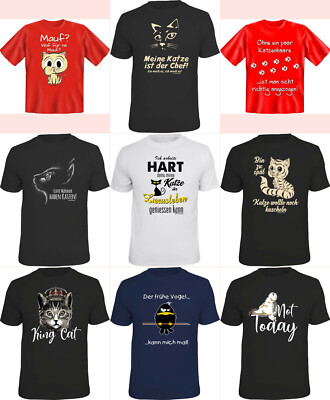 Sprüche T-Shirt Katze witzige Geschenke für Katzenliebhaber Herren Damen-Shirts