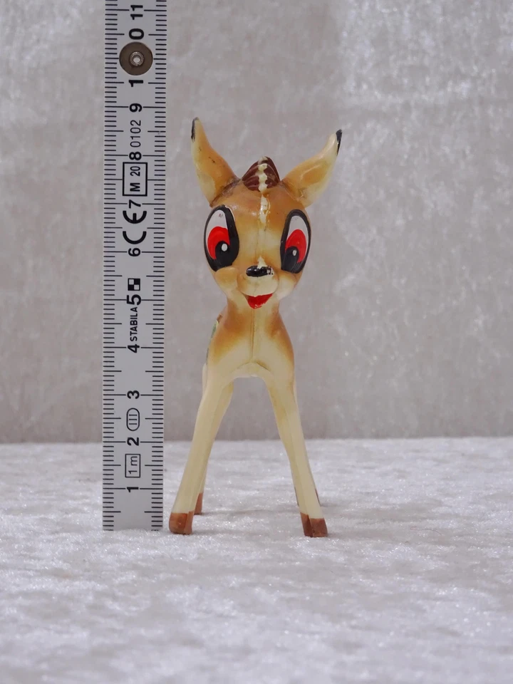 sSLWmg - Disney Design Figur Bambi Reh - Kunststoff - Vintage - 9 cm - Bild 3 von 4