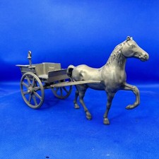 Brass Horse & Trap Large Heavy