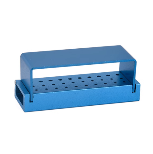 Dental 30 Holes Burs Drill Disinfection Block FG Bur Holder Aluminium Colorful - Picture 5 of 7