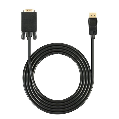 6FT Display Port DisplayPort DP to VGA Cable Adapter Converter For Dell Nuc 1.8m - Picture 2 of 7