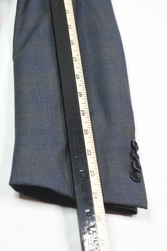 CANALI 1934 Suit Mens 42R Gray Blue Plaid Wool Two-Button Regular Fit - Picture 10 of 24