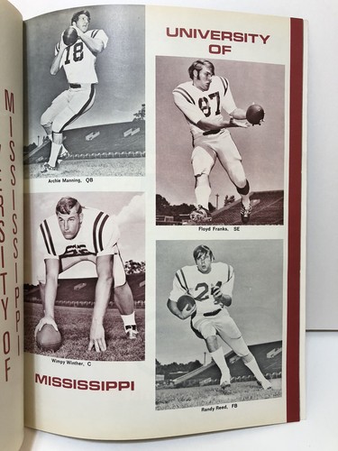 1971 OLE MISS REBELS Bowl Program v AUBURN- 1971 Gator Bowl - Archie's Last Game - Picture 10 of 12