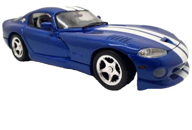 1996 Blue Dodge Viper GTS Sports Muscle Car 1:18 Maisto Diecast
