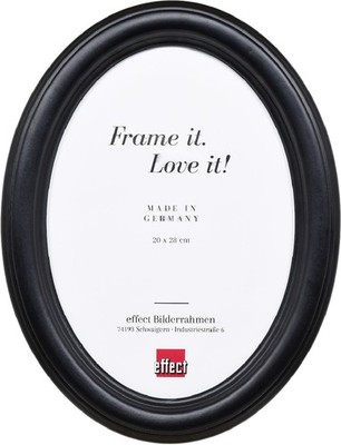 Effect Bilderrahmen Oval Profil HB 40x40 cm schwarz