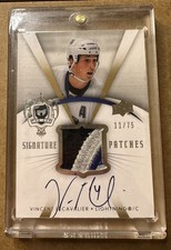 Vincent Lecavalier 2007 Upper Deck The Cup Signature Patches #SP-VL 3 Auto /75