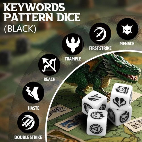 48 Pieces Abilities Keywords Counter Dice MTG Dice 1/+1 Counters Bulk Creature - Picture 2 of 7