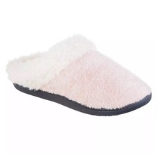 Isotoner Women's Slip On Memory Foam Eco Comfort Chenille Erin Slippers S 6.5-7