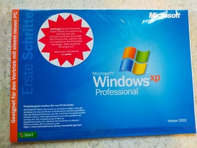 Microsoft Windows XP Professional mit Produkt Key - original verpackt - Neu