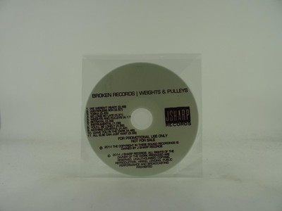 BROKEN RECORDS WEIGHTS AND PULLEYS (101) 11 Track Promo CD Album including Plast