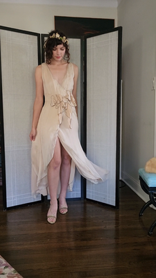 white christmas dresses Fendi Size 44 Cream Dress – Encore Consignment Boutique