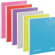 Enday College Ruled Notebook, 1 Subject Notebook College Ruled, Hardcover Spi...