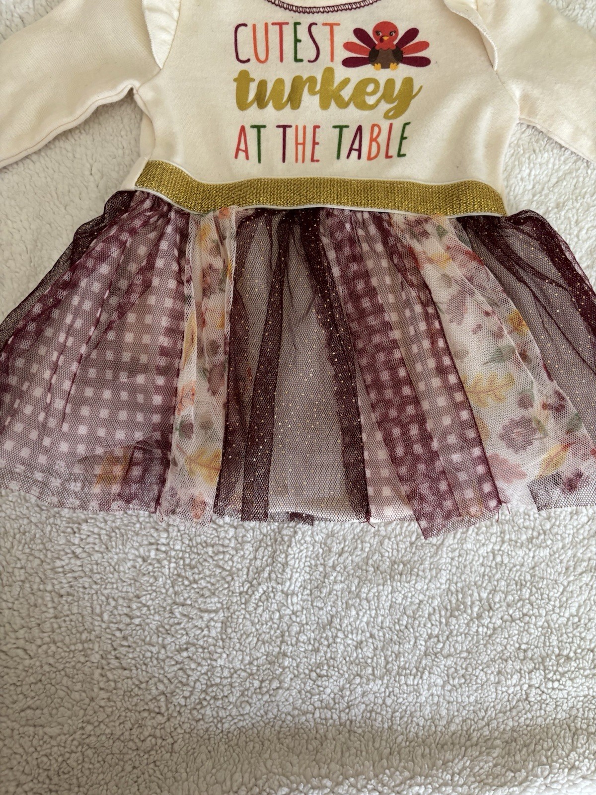 baby starters turkey dress 3M