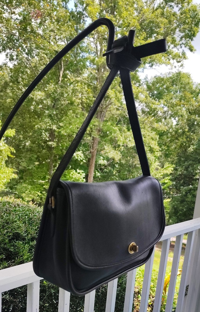 Coach 9790 Vintage Black City Leather Shoulder/Crossbody Bag | eBay
