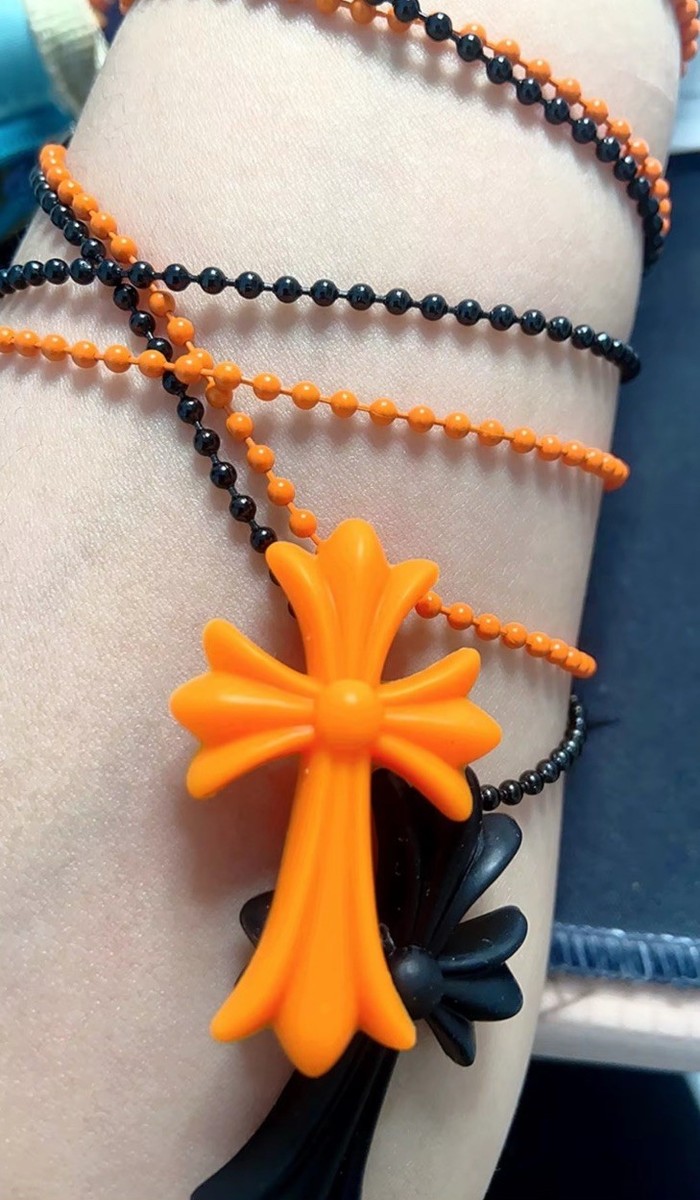 Chrome hearts Cross 2019 Rubber Silicone necklace Chain | eBay