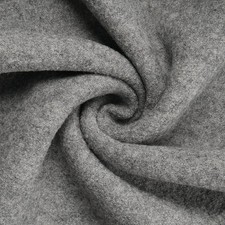 Walkloden Wollwalk Wollstoff | Meterware | 100% Schurwolle | 0,5m | hellgrau
