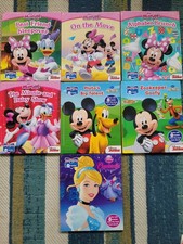 Lot Of 7 Disney Jr. Story Reader Me Reader Minnie, Mickey, Cinderella Hardback