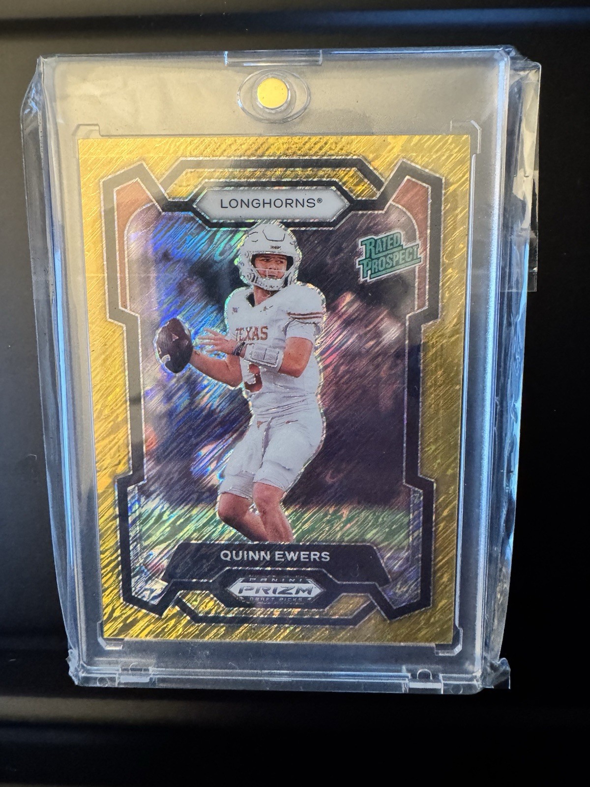 2024 Panini Prizm Draft Picks - Rated Prospect Quinn Ewers #191 Gold Shimmer /15
