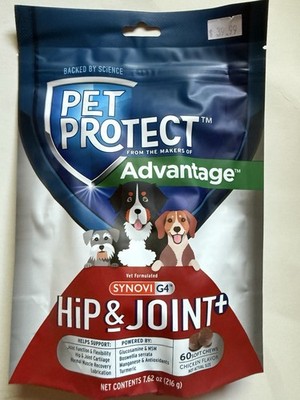Pet Protect Advantage Vet-Formulated Hip & Joint+ Supplement G4 Exp 03/2026