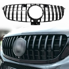 GT Panamericana Grill Kühlergrill Glanz Schwarz Für Mercedes GLE W166 2016-2019 GT Panamericana Grill Kühlergrill Glanz Schwarz Für Mercedes GLE W166 2016-2019