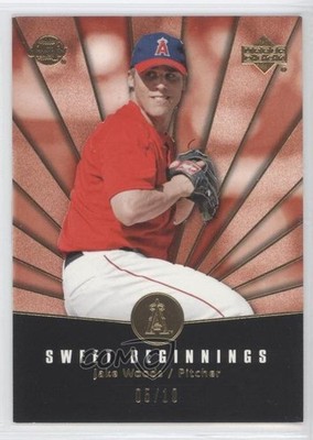 2004 Upper Deck Sweet Spot Beginnings Gold Limited 5/10 Jake Woods #120 1l2