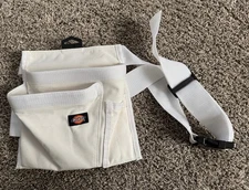 Apron Painter Work Belt 5 Pocket Tool Brush Pouch White Dickies 57049