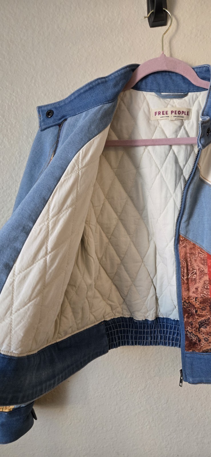 Free People Patchwork Extravaganza Jacket Size M - image 5