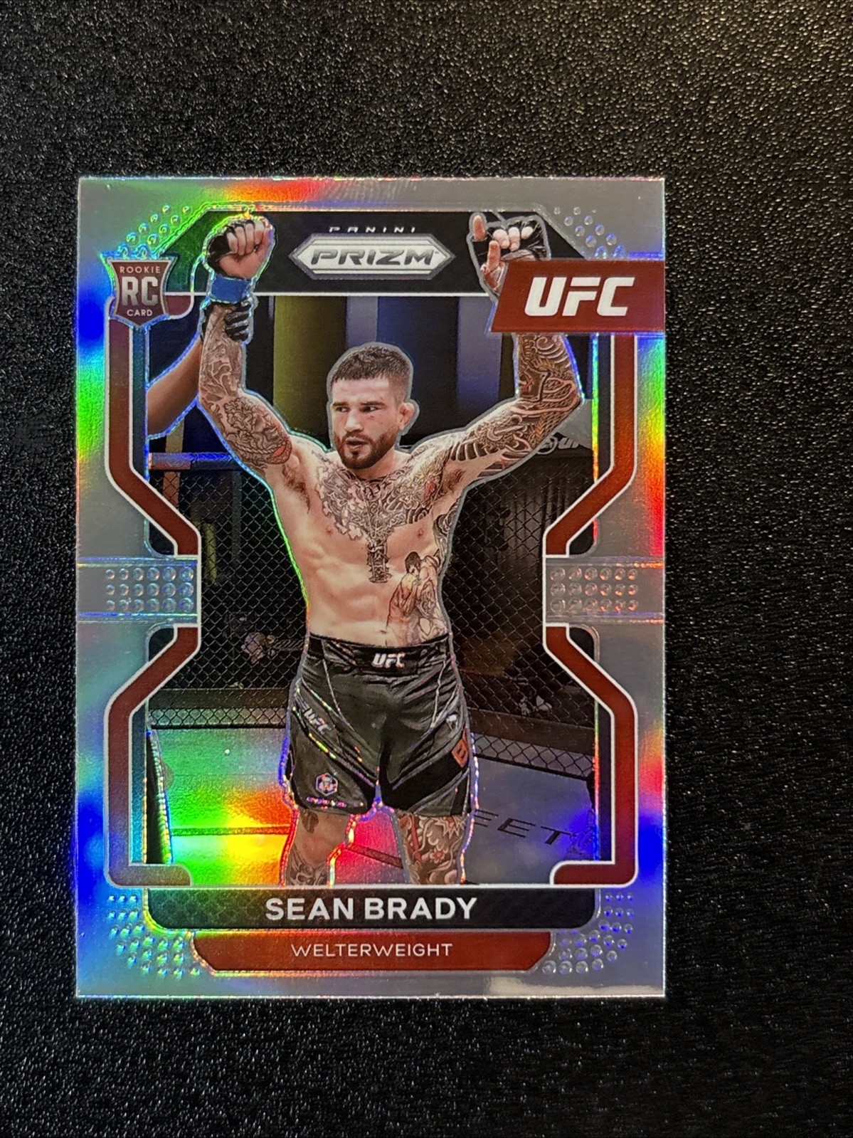 2022 Panini Prizm UFC #162 Sean Brady Silver Holo Rookie