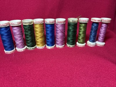 Lot Of 10 Gutermann Polyester Thread -made In W. Germany