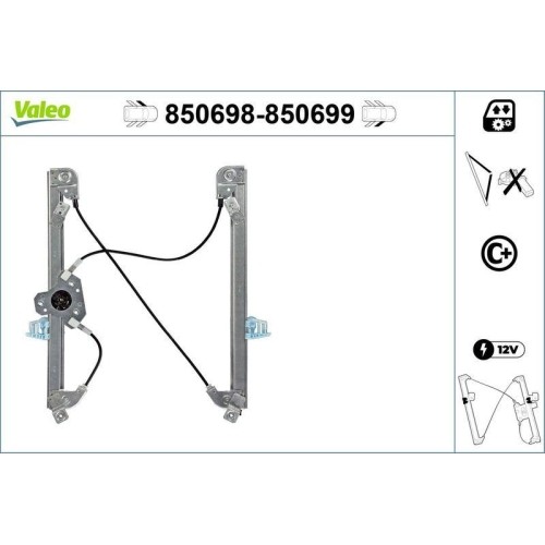 Lève-vitre Valeo 850698 mécanisme électrique avant gauche Scénic
