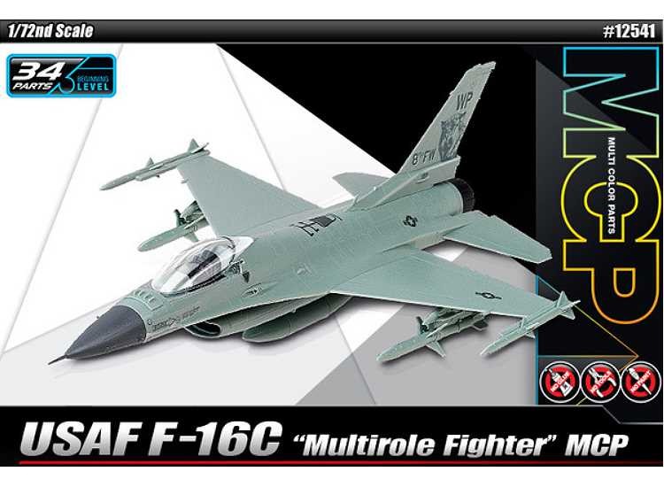 Academy 12541 1/72 USAF F-16C - Multirole Fighter