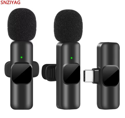 Wireless Mic Lavalier Lapel iPhone Android Microphone Audio Recording