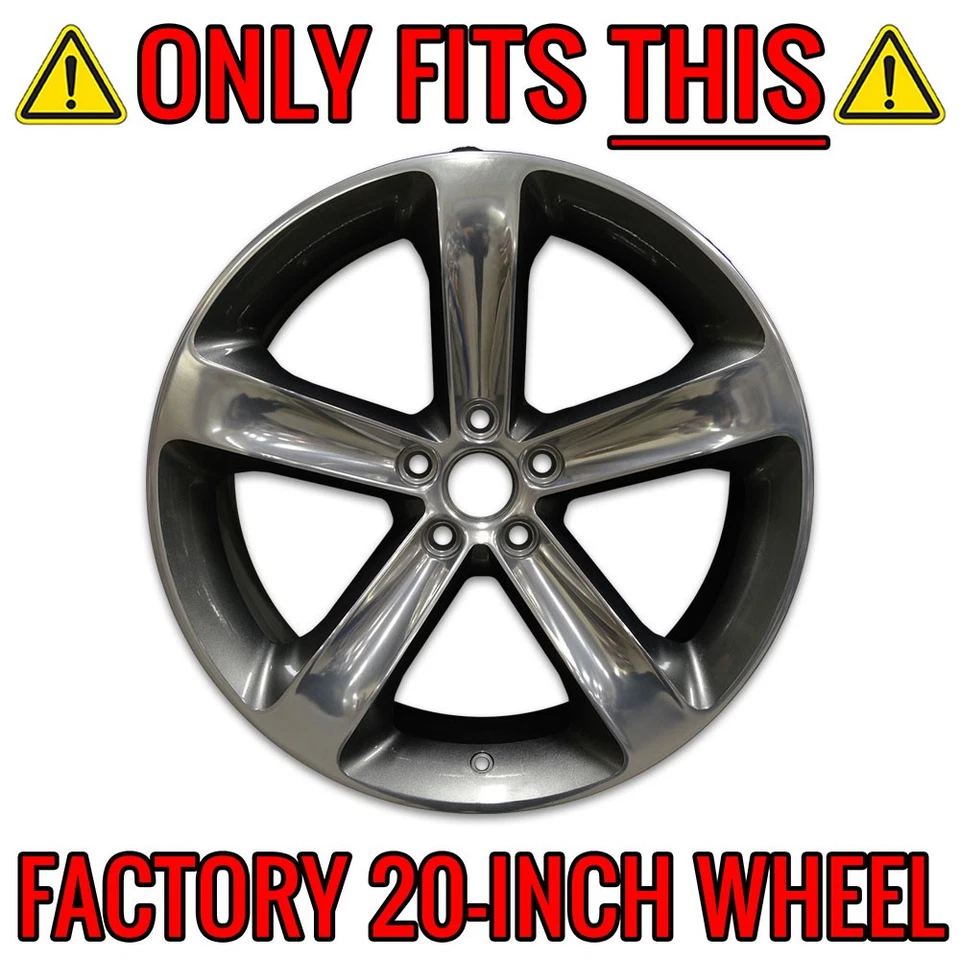 Superposiciones de revestimiento de rueda negro brillante de 20 pulgadas para Dodge Charger 2014-2017 [ABS] Foto 3 de 4