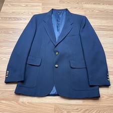 Vintage Levi's Blazer Mens 42R Blue Action Suit Sta-Prest Sport Coat Jacket 70s
