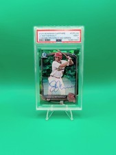 2025 Bowman Sapphire JJ Wetherholt Chrome Auto Green Refractor 1st #/99 PSA 9