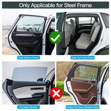 Parasole Auto Magnetico 4 Pezzi Tendine per Raggi Uv Protezione Solare Auto - Miniatura 5