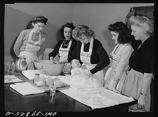 Washington DC Woodrow Wilson High School 1943 Home Economics Students Baby Care