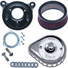 S&S CYCLE Mini Teardrop Stealth Air Cleaner Kit - Chrome 170-0437