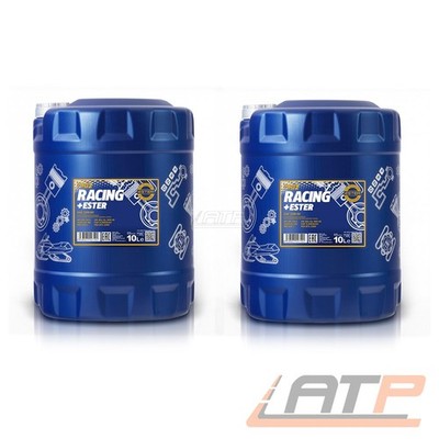 MANNOL 2x 10 L LITER RACING+ESTER 10W-60 MOTORÖL VOLLSYNTHETISCH