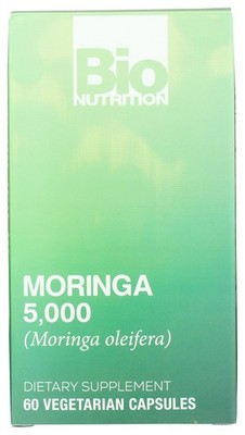 Bio Nutrition Moringa 5, 000 Dietary Supplement 60 Vegetarian Capsules