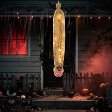 35" Halloween Decorations Outdoor Animated Hanging Cocoon Corpse