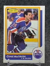 1986-87 O-Pee-Chee OPC Craig Mactavish #178 Oilers Rookie Card. rookie card picture